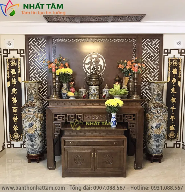 bàn thờ gỗ đẹp