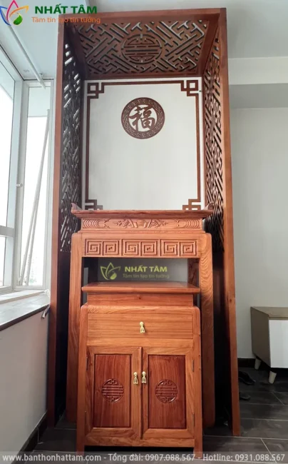Án gian thờ gỗ Hương