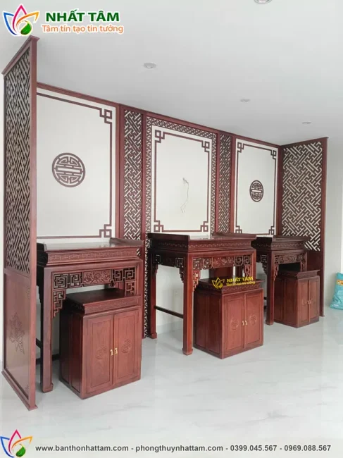 Bàn thờ đẹp, gỗ tự nhiên được nhiều gia chủ lựa chọn