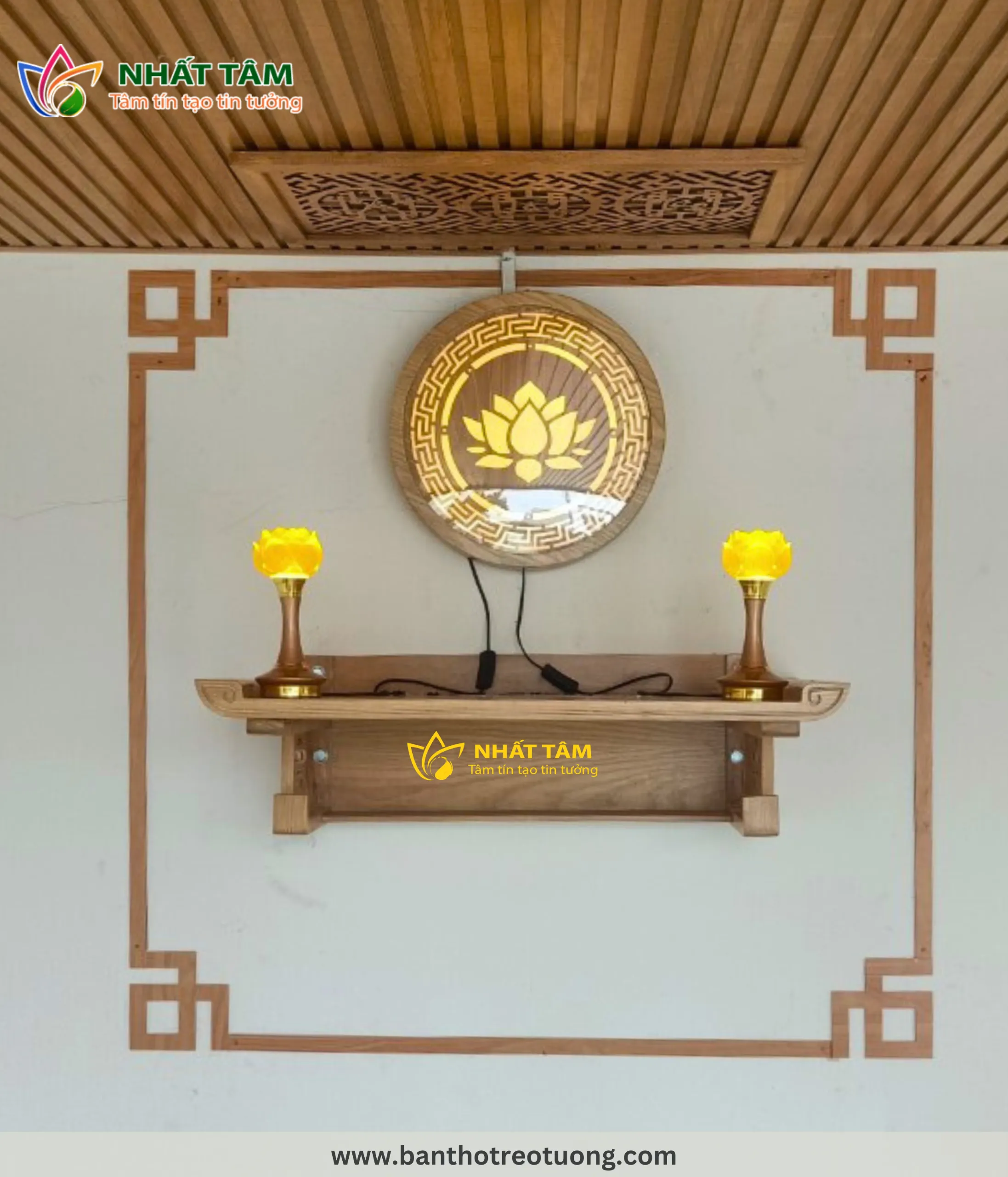 3 kích thước bàn thờ treo tường được lựa chọn nhiều nhất
